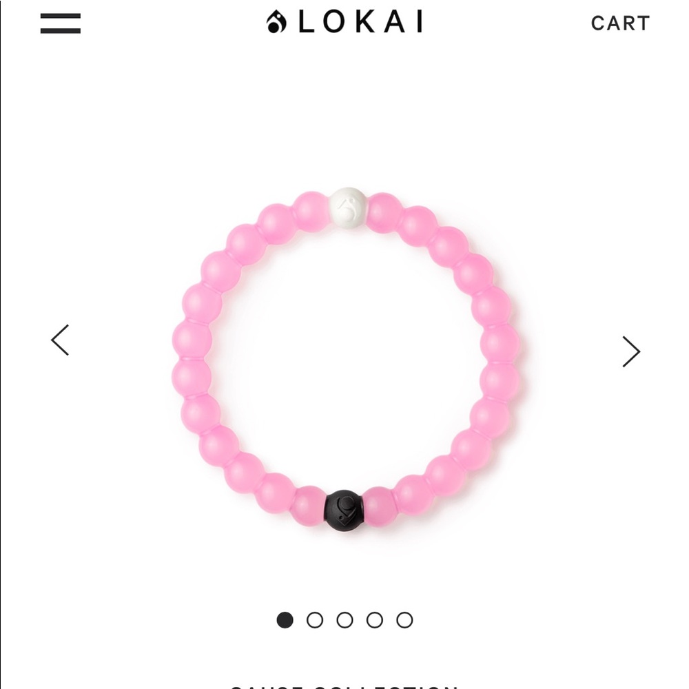 2 Pink Breast Cancer Support Lokai Bracelets - Light Pink & Deep Pink OSFM NWOT